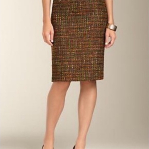 Talbots Dresses & Skirts - 🦋 Talbots Brown Parisian Tweed Pencil Skirt, size 14